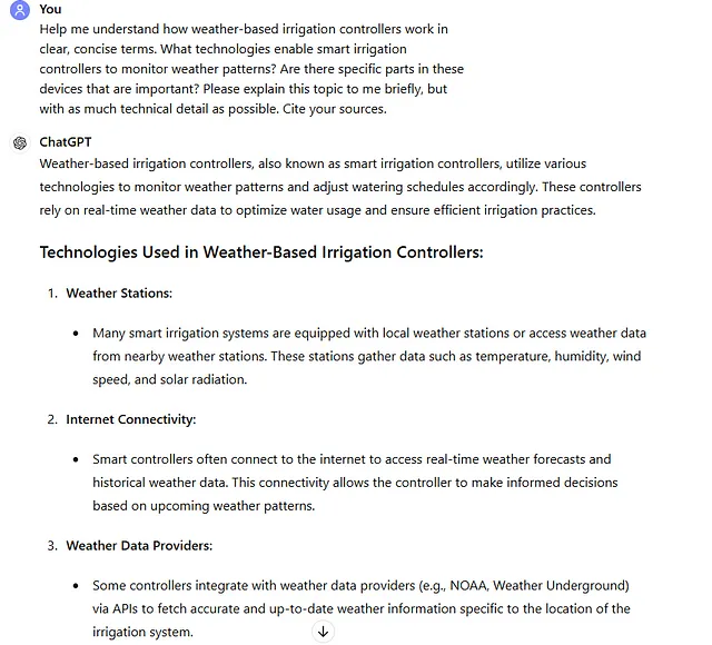 chatgpt 4o generated result for copywriting research prompt